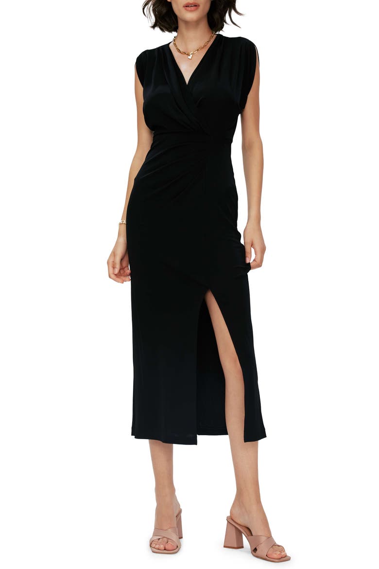 Williams Midi Dress, Main, color, BLACK