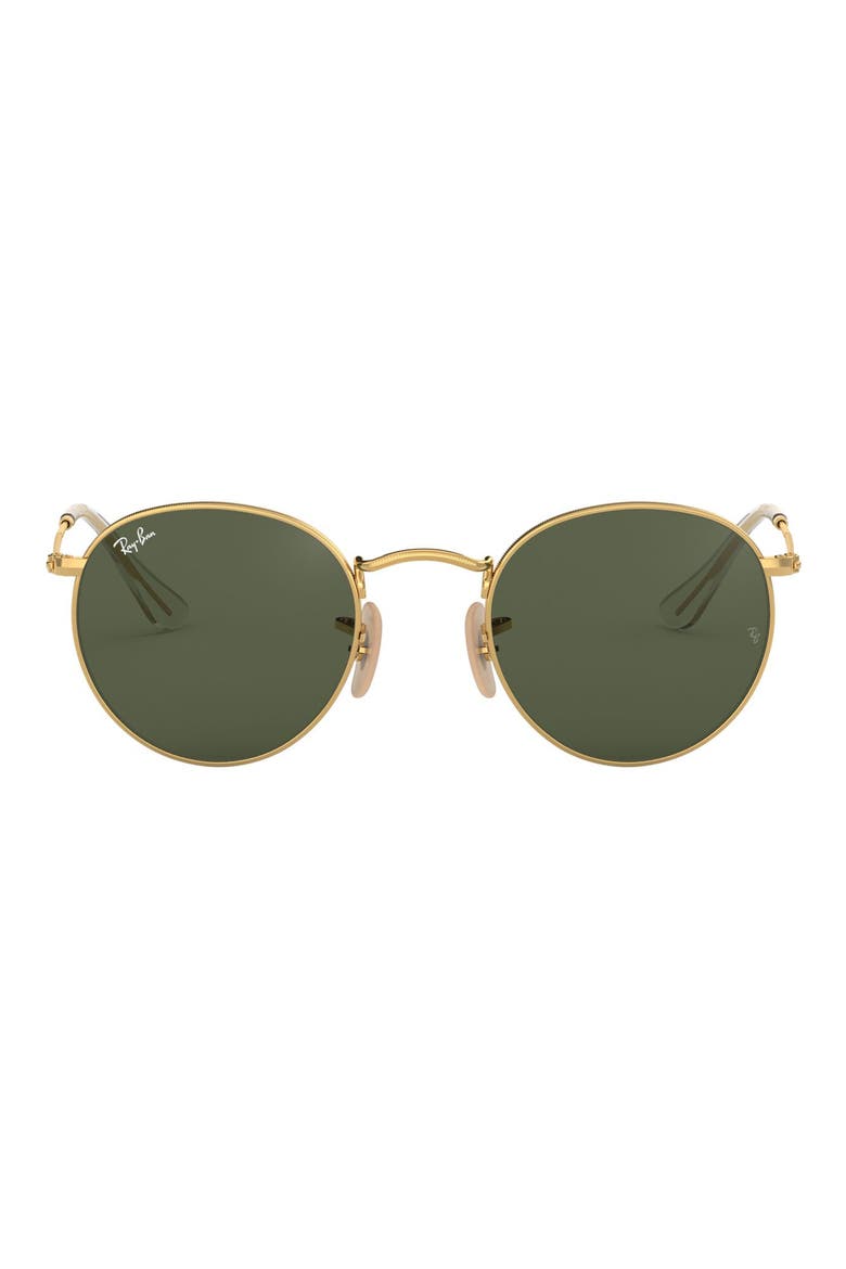50mm Round Sunglasses, Main, color, CRYSTAL GREEN