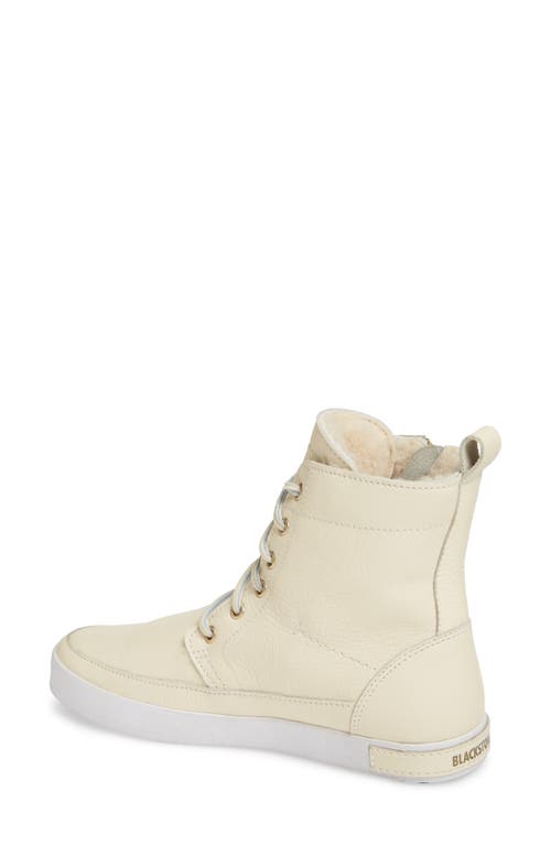 Blackstone 'cw96' Genuine Shearling Lined Sneaker Boot In White