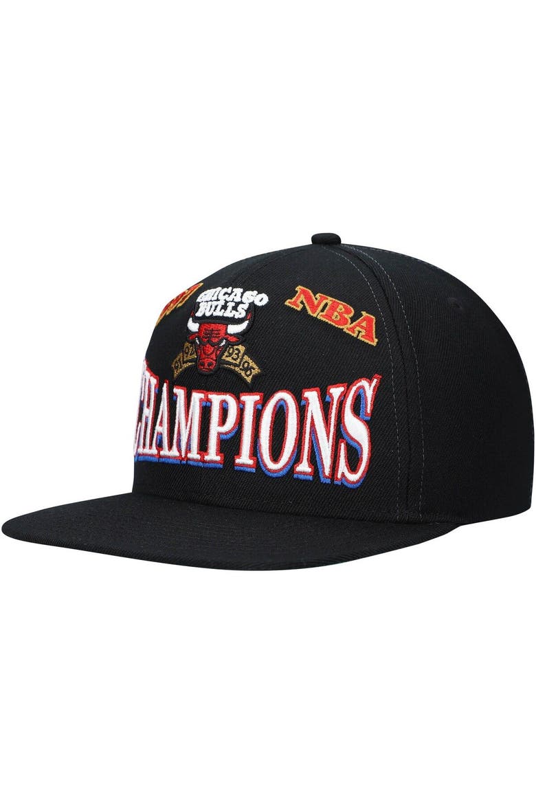 Men's Mitchell & Ness Black Chicago Bulls Hardwood Classics 1997 NBA Champions Snapback Hat, Main, color, Black
