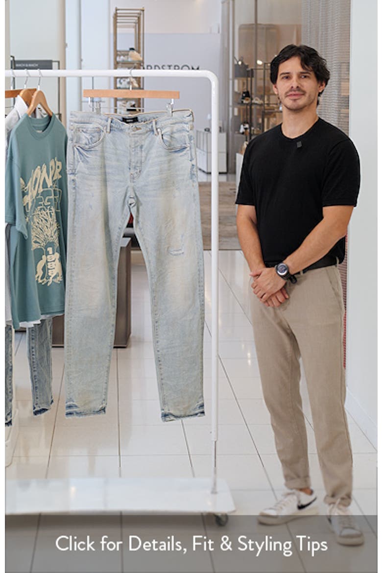 P001 Skinny Fade Distressed Jeans video