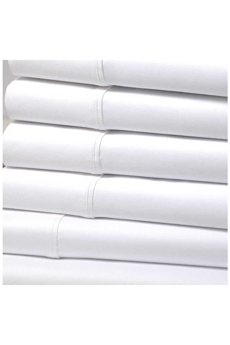 1500 Thread Count 6-Piece Sheet Set, Alternate, color, WHITE