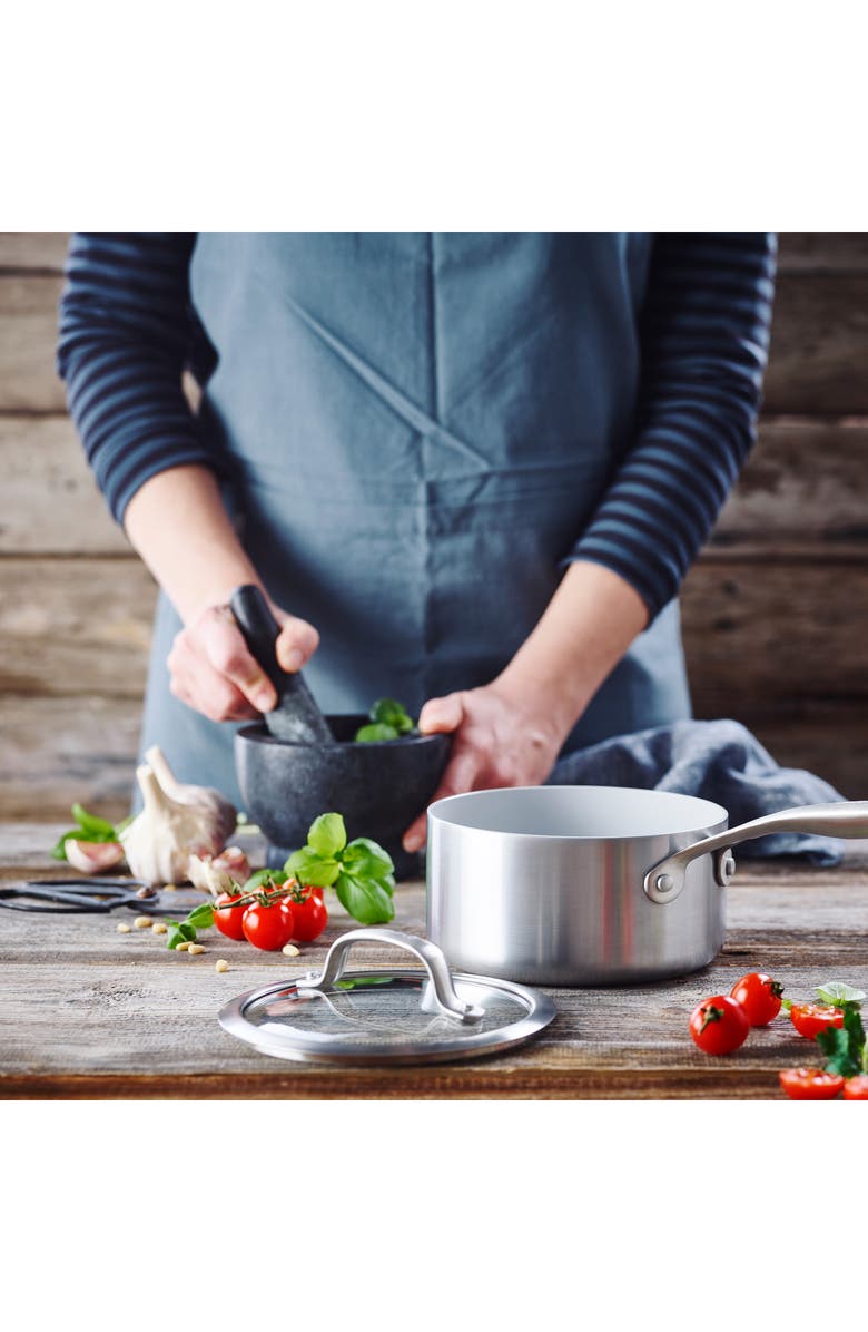 GreenPan Venice Pro 1.5-Quart Stainless Steel Ceramic Nonstick Saucepan with Lid, Alternate, color, 