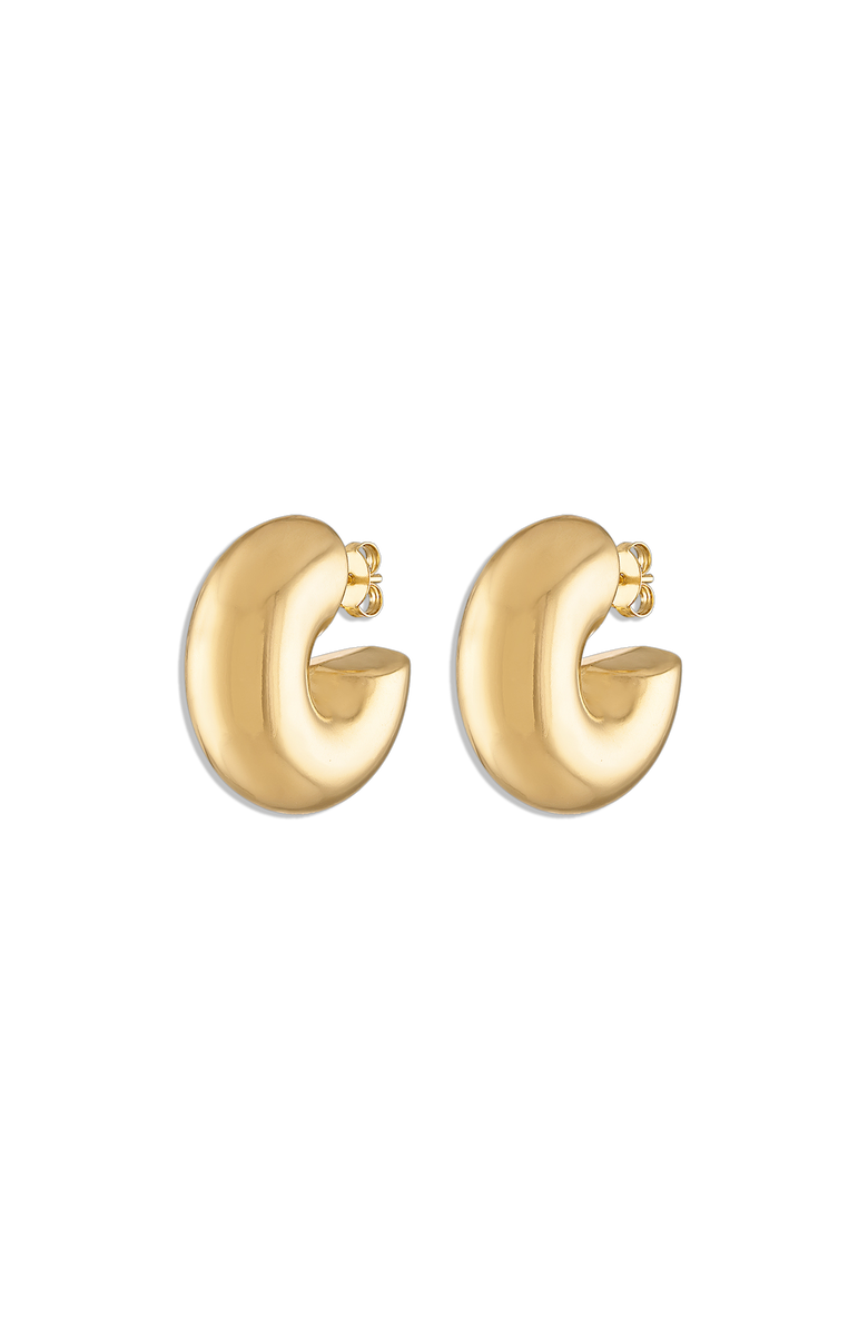 Alexa Leigh Chubby Hoop, Main, color, Yellow Gold