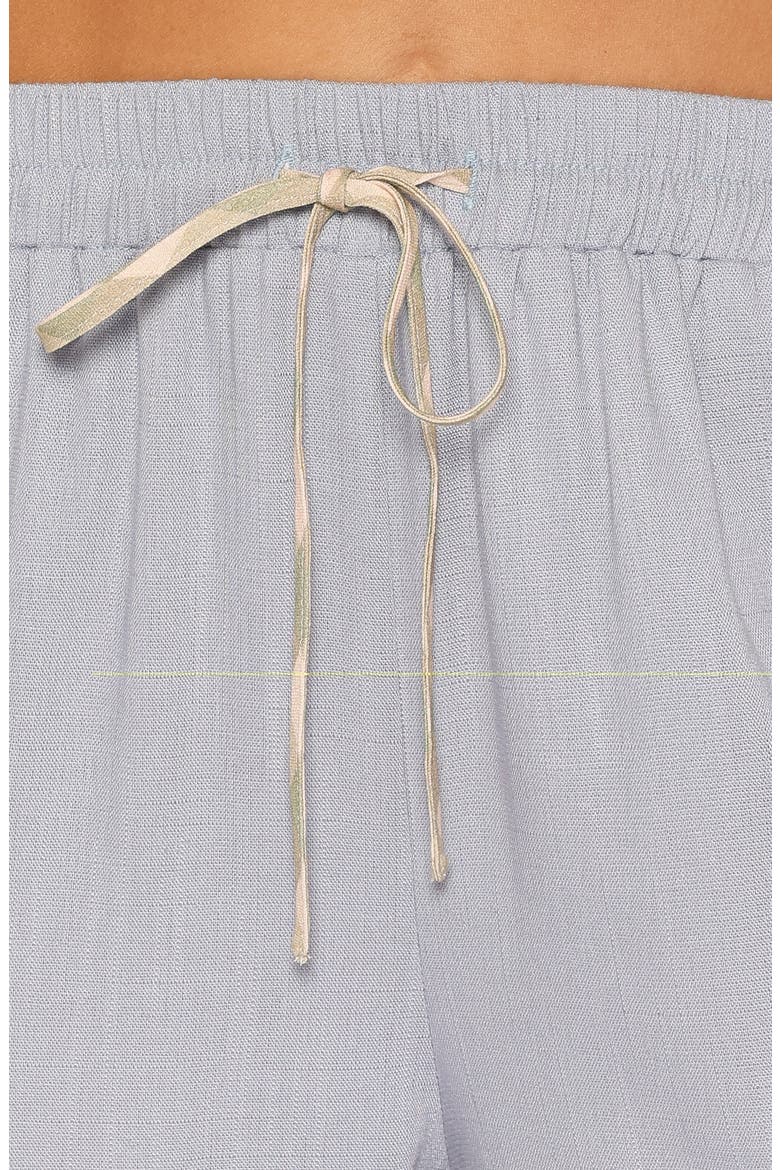 Venda Contrast Trim Wide Leg Pants, Alternate, color, LIGHT BLUE LINEN
