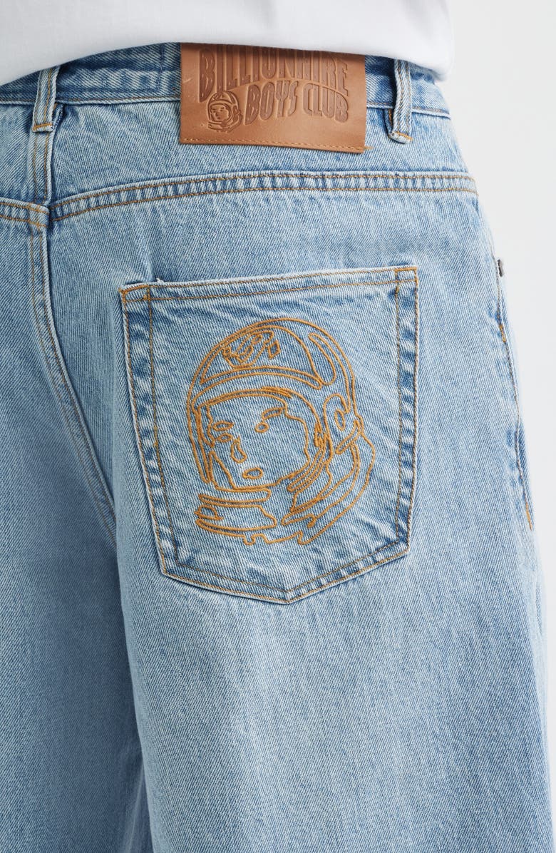 Billionaire Boys Club Lunar Raw Hem Denim Shorts, Alternate, color, Stellar Med