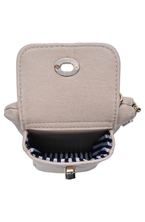 Mms Design Studio Mini Phone Crossbody Bag In Taupe