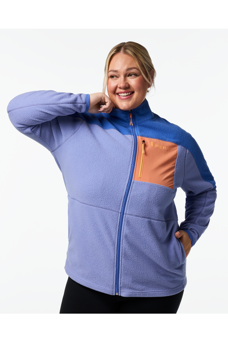 Abrazo Fleece Full-Zip Jacket - Women's, Main, color, Azure and Aster