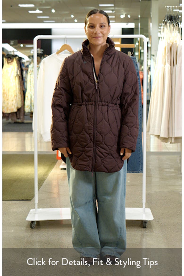 Skyline Longline Quilted Jacket video