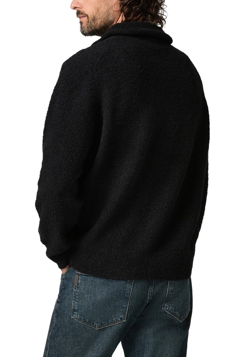 Donover Wool & Cashmere Blend Quarter Zip Sweater, Alternate, color, BLACK