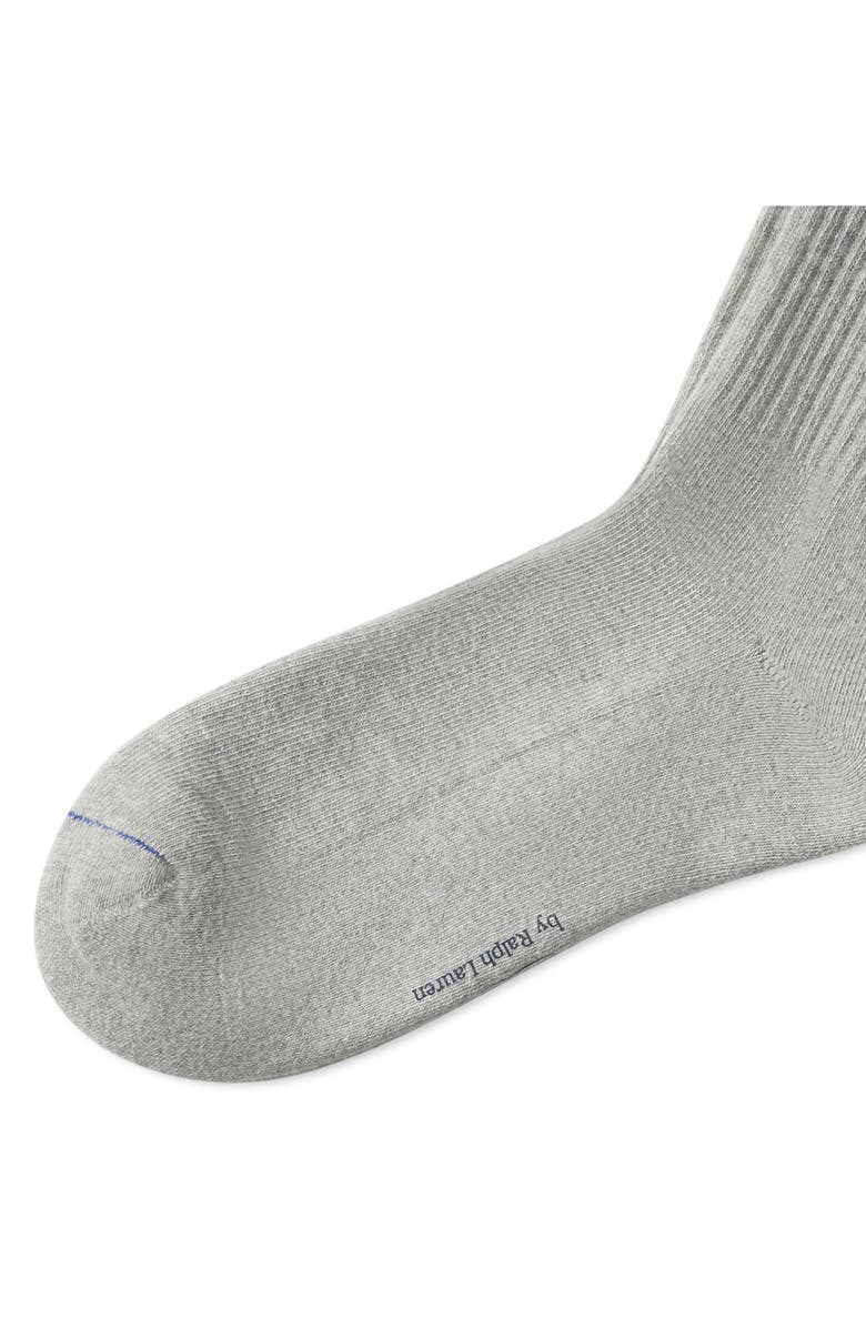 Polo Ralph Lauren Athletic Club Bear Crew Socks, Alternate, color, Grey Heather