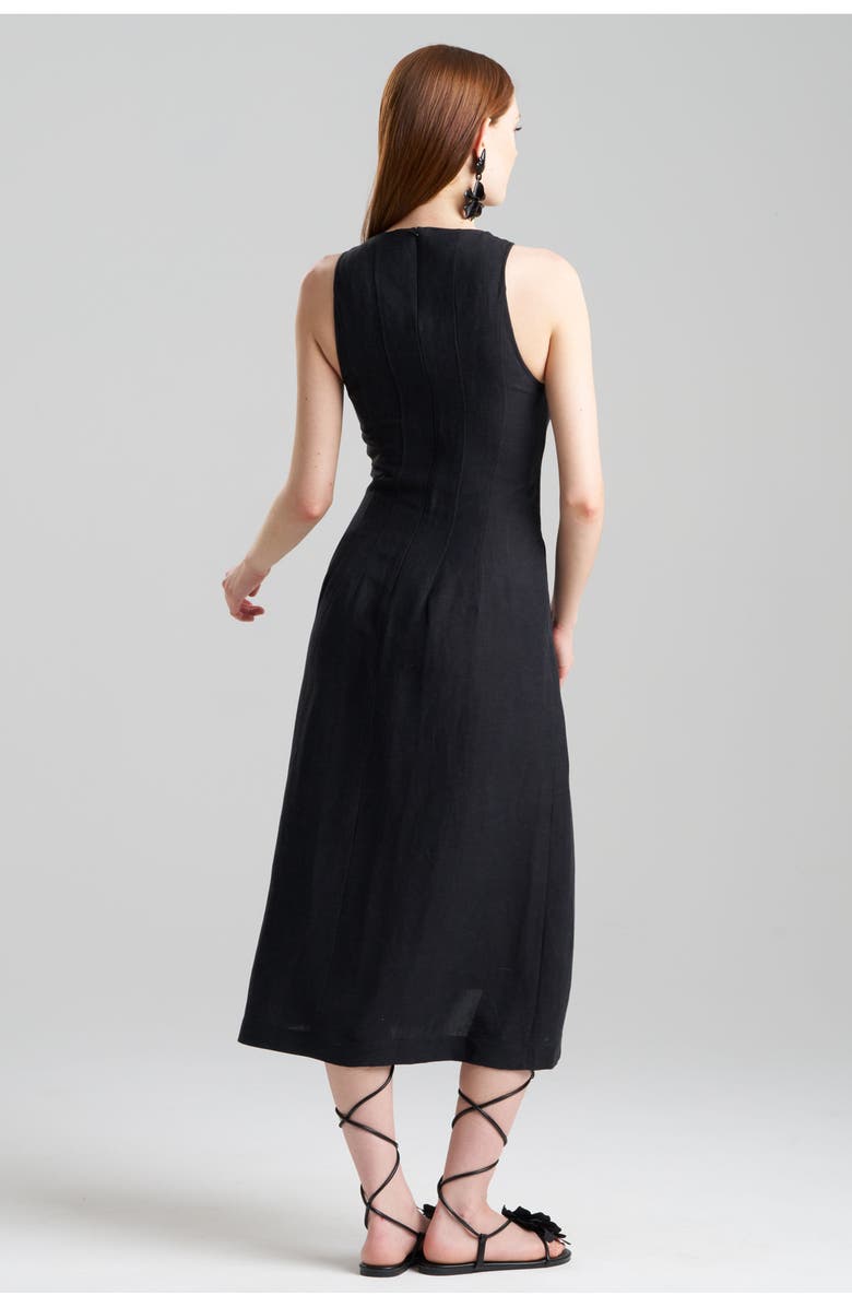 Natori LIGHT WEIGHT LINEN Seamed Dress, Alternate, color, 