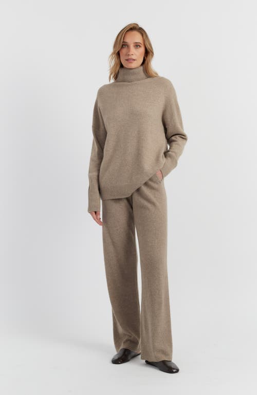 Chinti & Parker Pure Cashmere Roll Neck Sweater In Brown