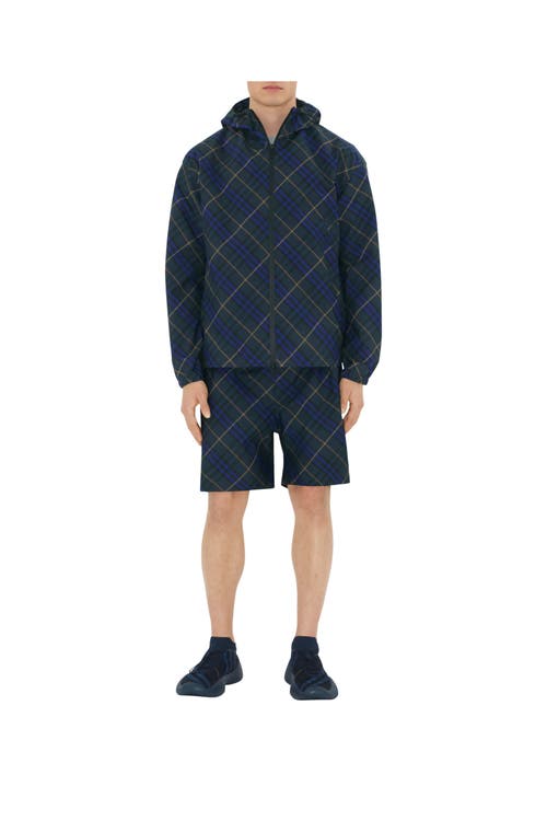 Burberry Check Knit Neptune Sneakers In Midnight