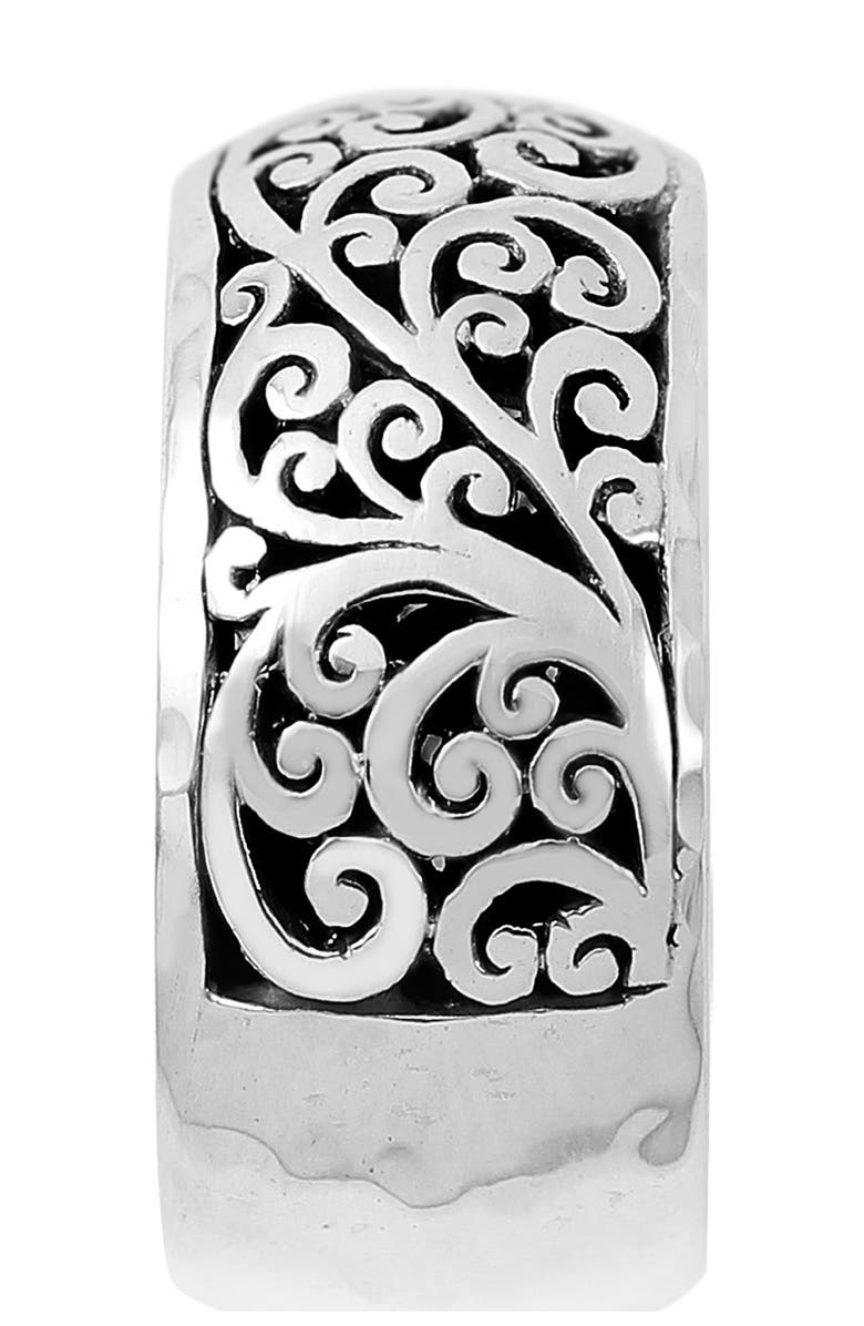 Lois Hill Sterling Silver Alhambra Band Ring - Size 7, Alternate, color, 