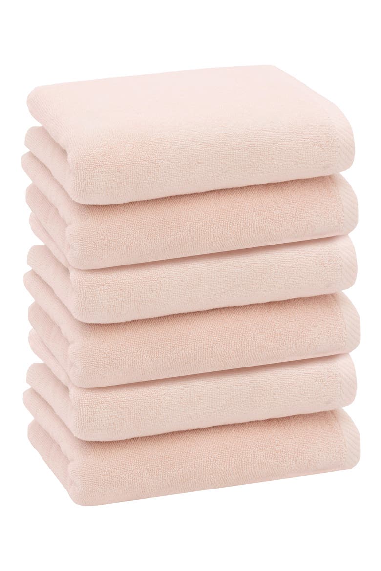 6-Pack Ediree Cotton Hand Towel Set, Main, color, BLUSH