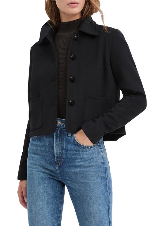 The Annabel Crop Wool Blend Jacket