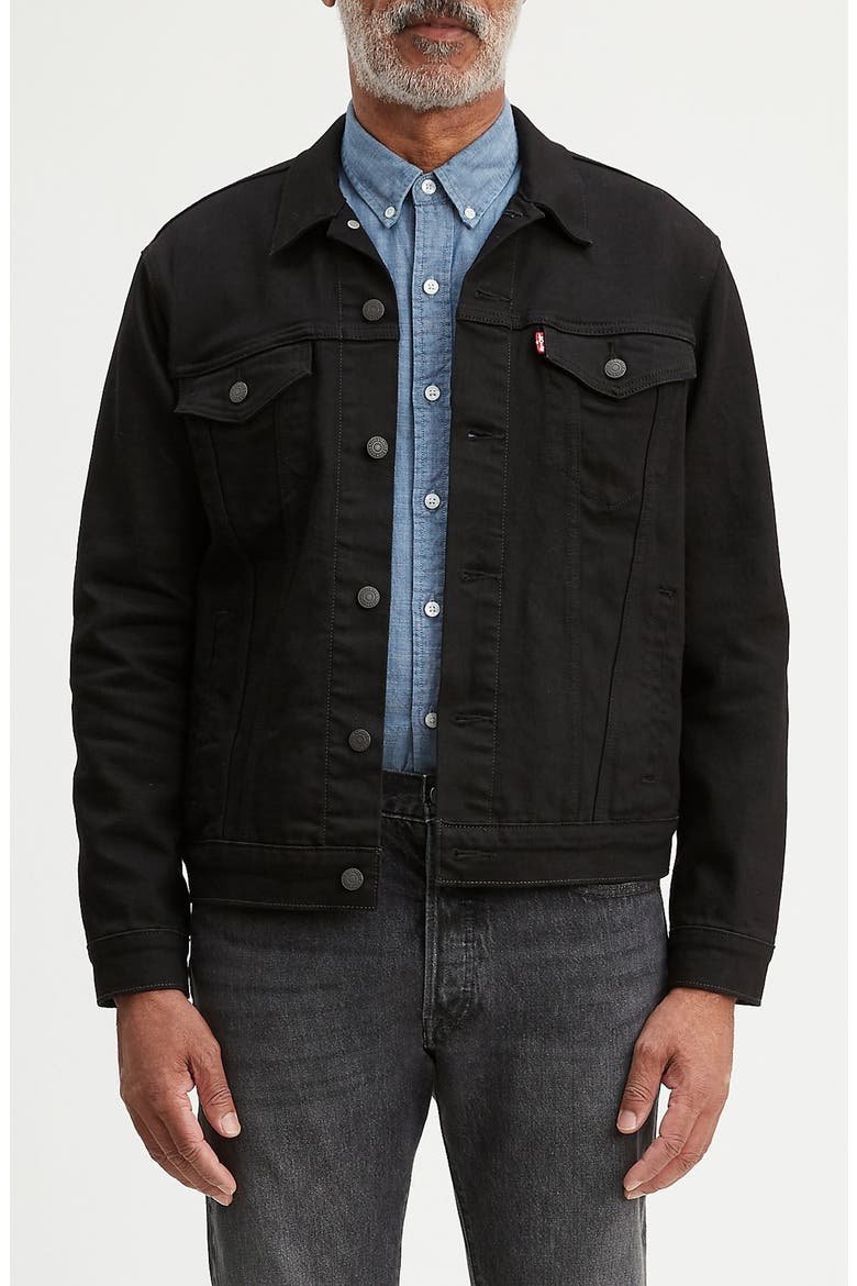 Levi's® Denim Trucker Jacket, Main, color, DARK HORSE TRUCKER