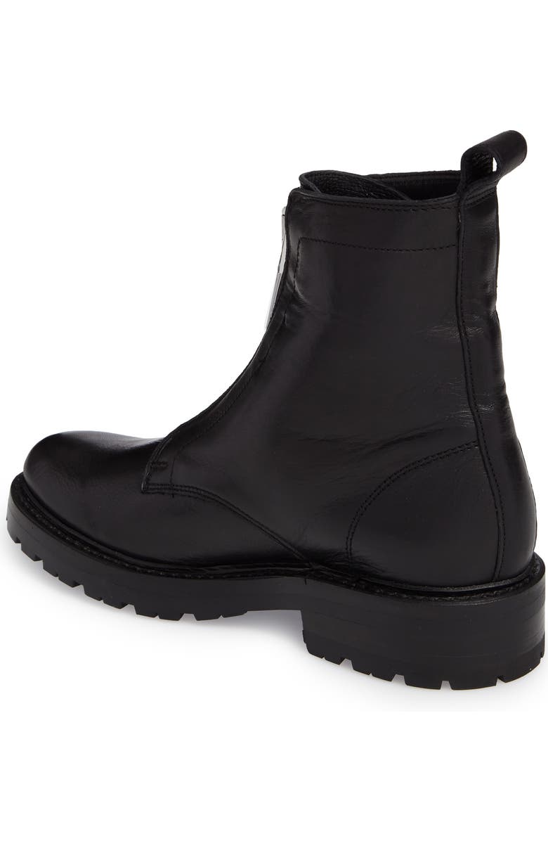 Frye Julie Front Zip Combat Boot, Alternate, color,