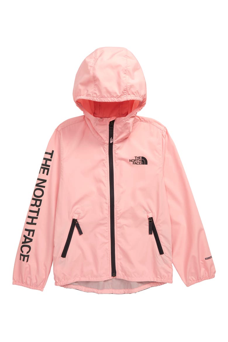 Flurry WindWall® Water Repellent Windbreaker Jacket, Main, color, IMPATIENS PINK