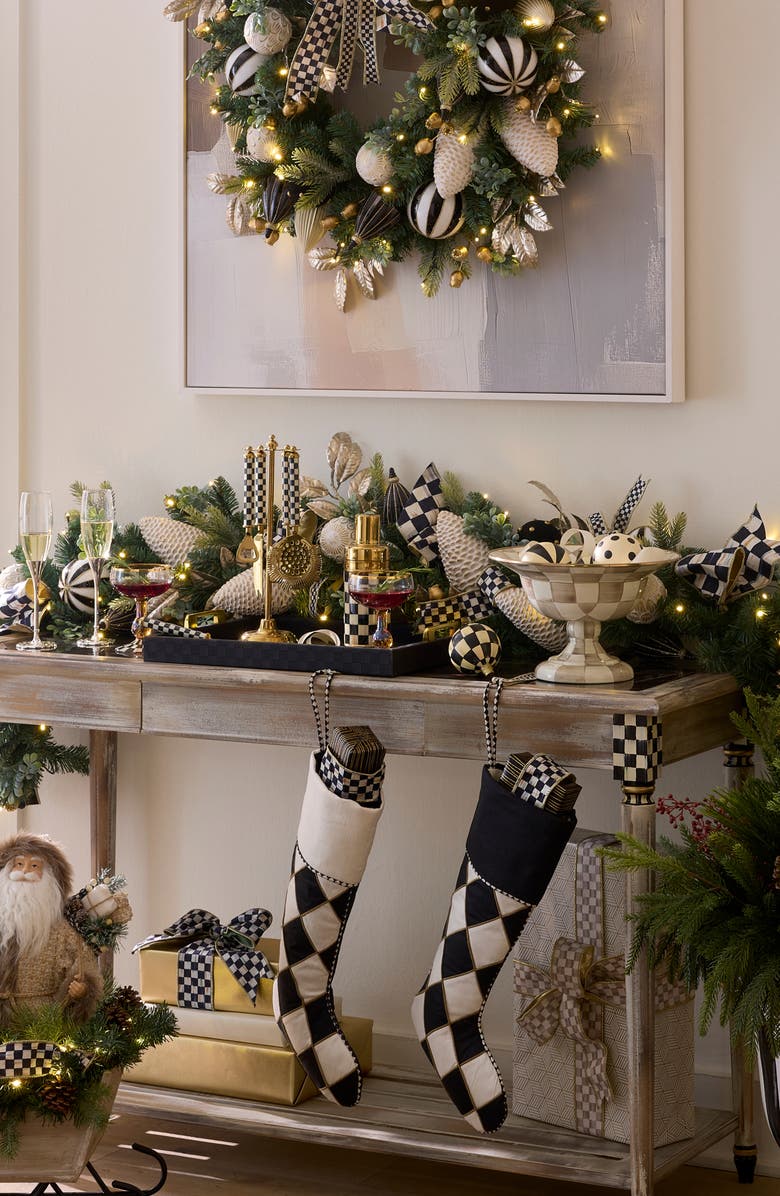 MACKENZIE CHILDS Courtly Noel Illuminated Mantel Arrangement, Alternate, color, Courtly