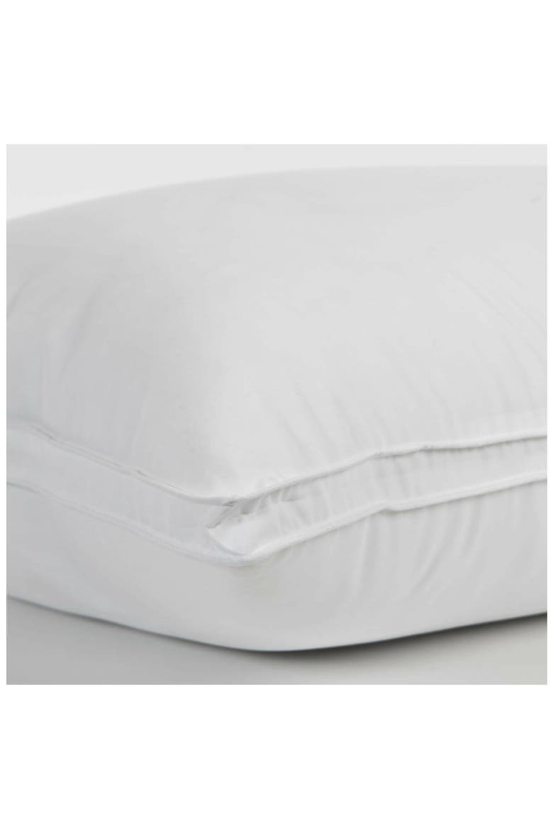 Gusseted Medium Density Plush Down Alternative Pillow, for All Sleep Positions, Set of 4, Alternate, color, WHITE