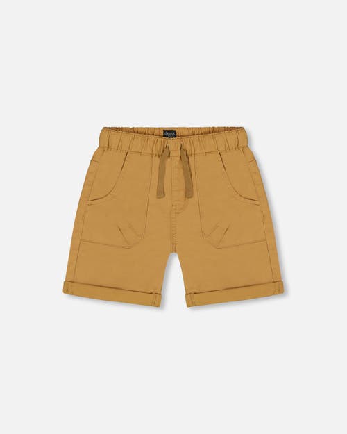 DEUX PAR DEUX DEUX PAR DEUX LITTLE BOY'S STRETCH TWILL SHORT TAN