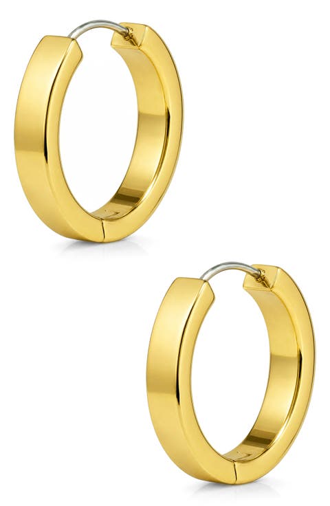 Kids' Flat Hoop Earrings