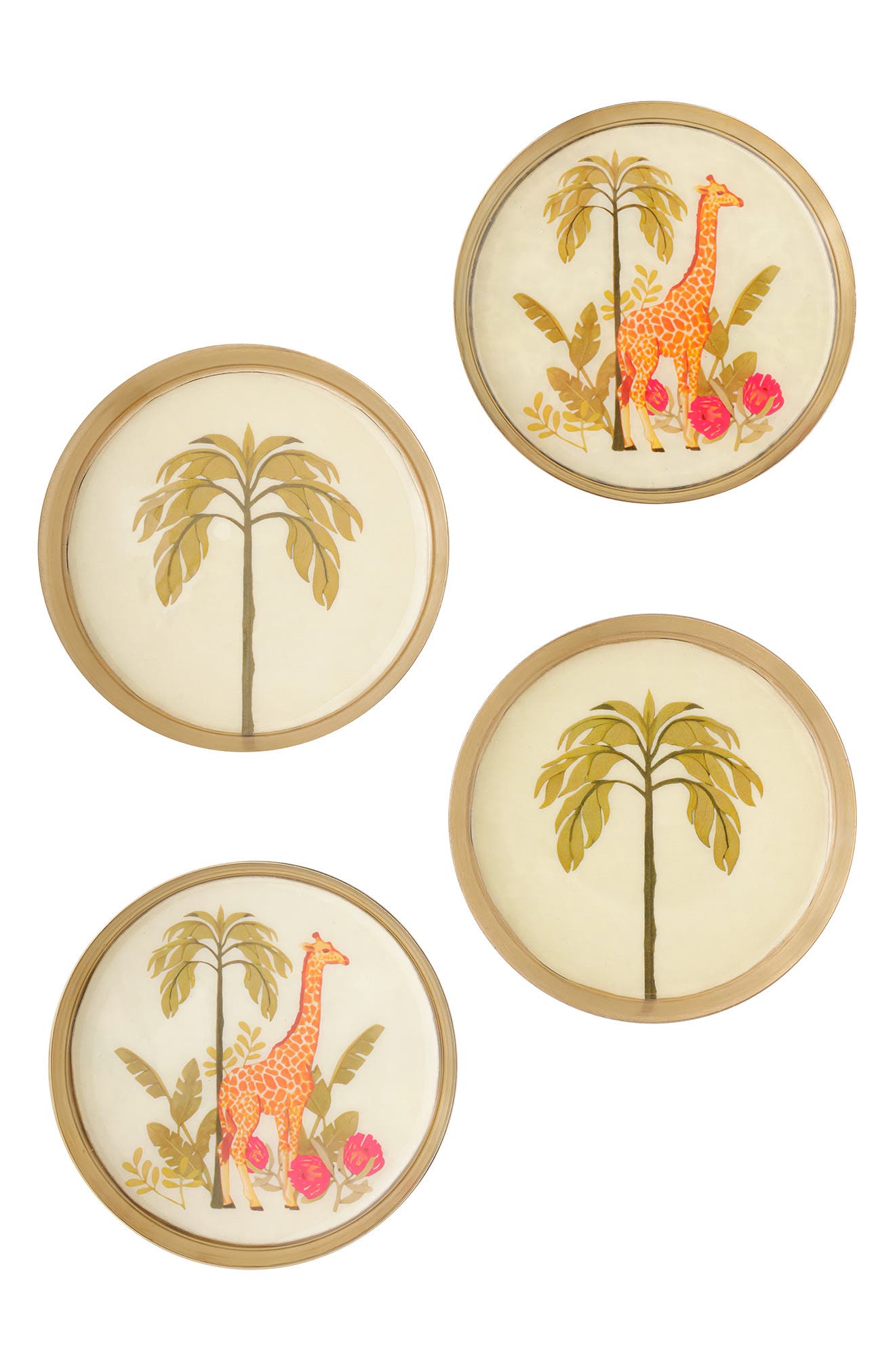 Tiramisu Set of 4 Metal Coasters