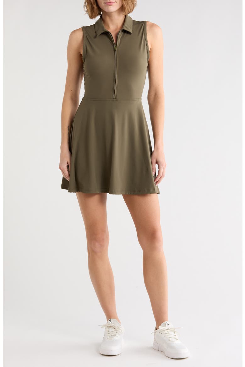 Move Half-Zip Sleeveless Dress, Main, color, GRAPE LEAF