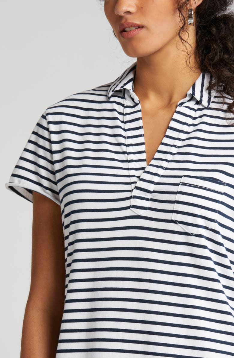 Frank & Eileen Lauren Stripe Polo Dress, Alternate, color, 