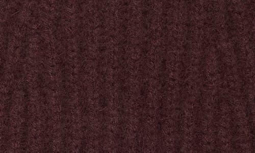 Nordstrom Rack Cashmere Ribbed Beanie In Burgundy