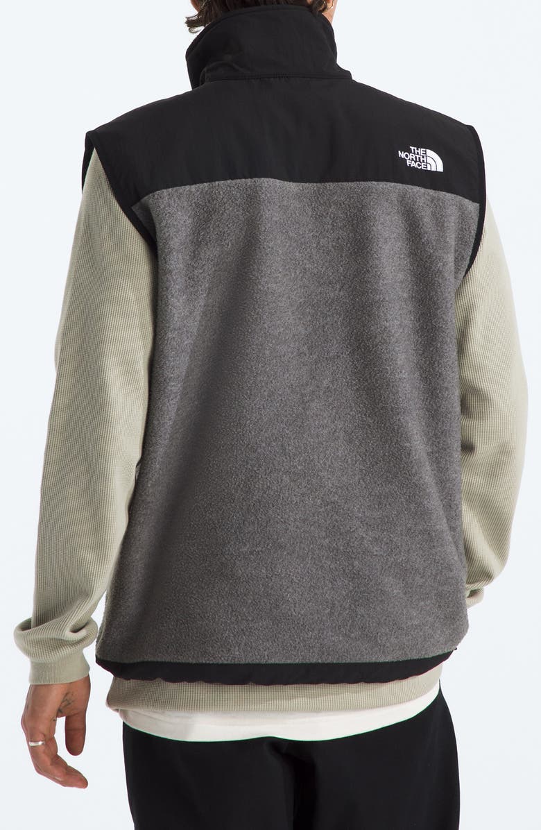 The North Face Retro Denali Vest, Alternate, color, Mid Grey Heather/ Black