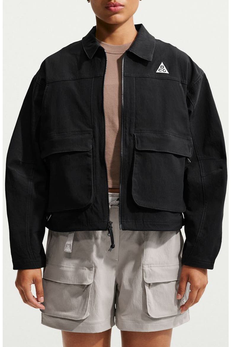 ACG Smith Summit UV Resistant Water Repellent Jacket, Main, color, 010 BLACK/SMTWHT