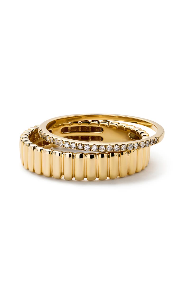 Ana Luisa Gold Ring Set - Diamond Galaxy Ring Set, Alternate, color, 