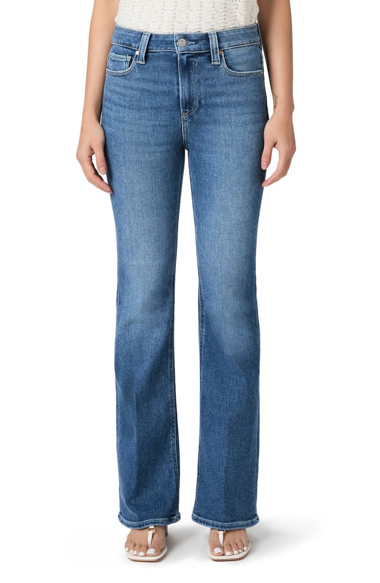 PAIGE Laurel Canyon High Waist Bootcut Jeans, Main, color, Monacomist