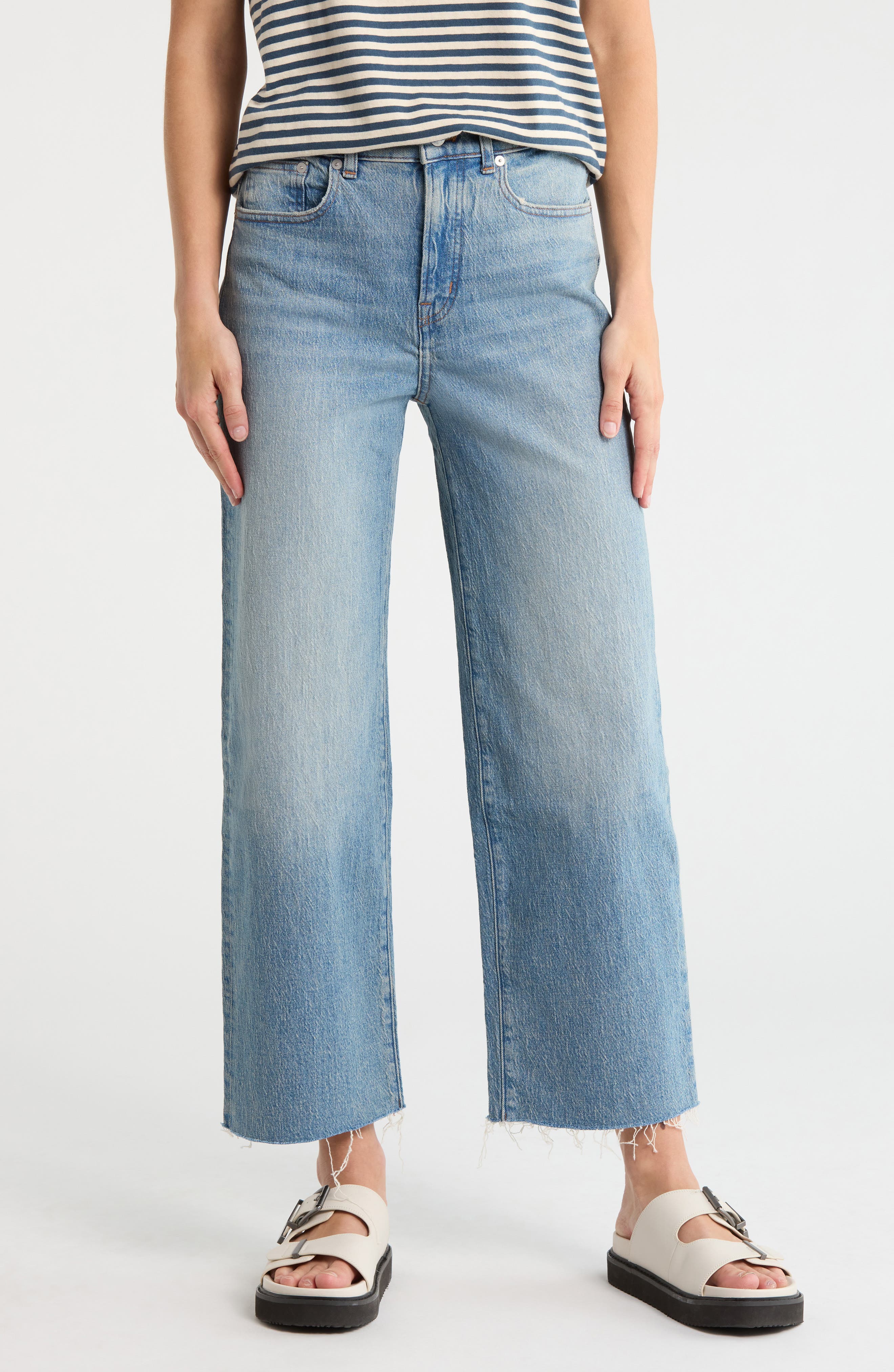 Madewell Wide Leg Ankle Crop Jeans