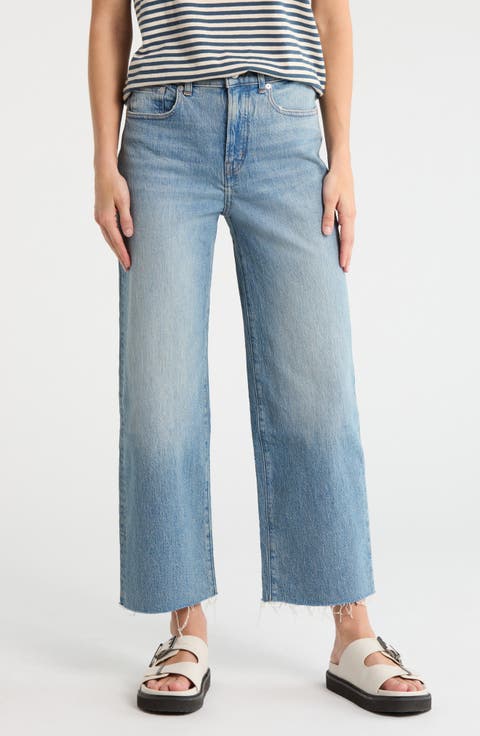 Wide Leg Ankle Crop Jeans