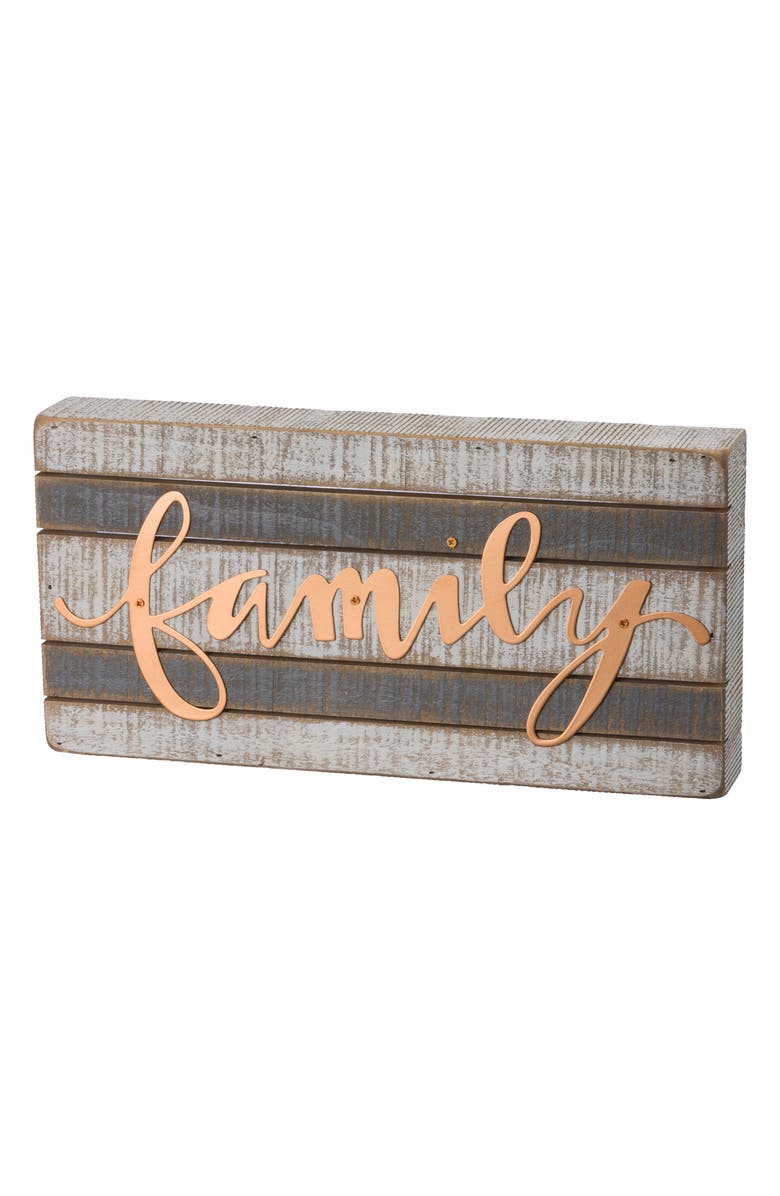 Primitives by Kathy Family Wood Box Sign, Main, color,