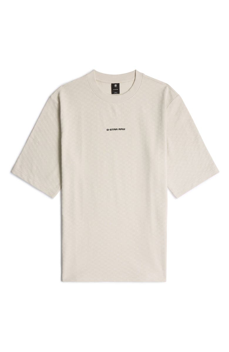 G-STAR Checquard Logo Organic Cotton T-Shirt, Alternate, color, White Bait