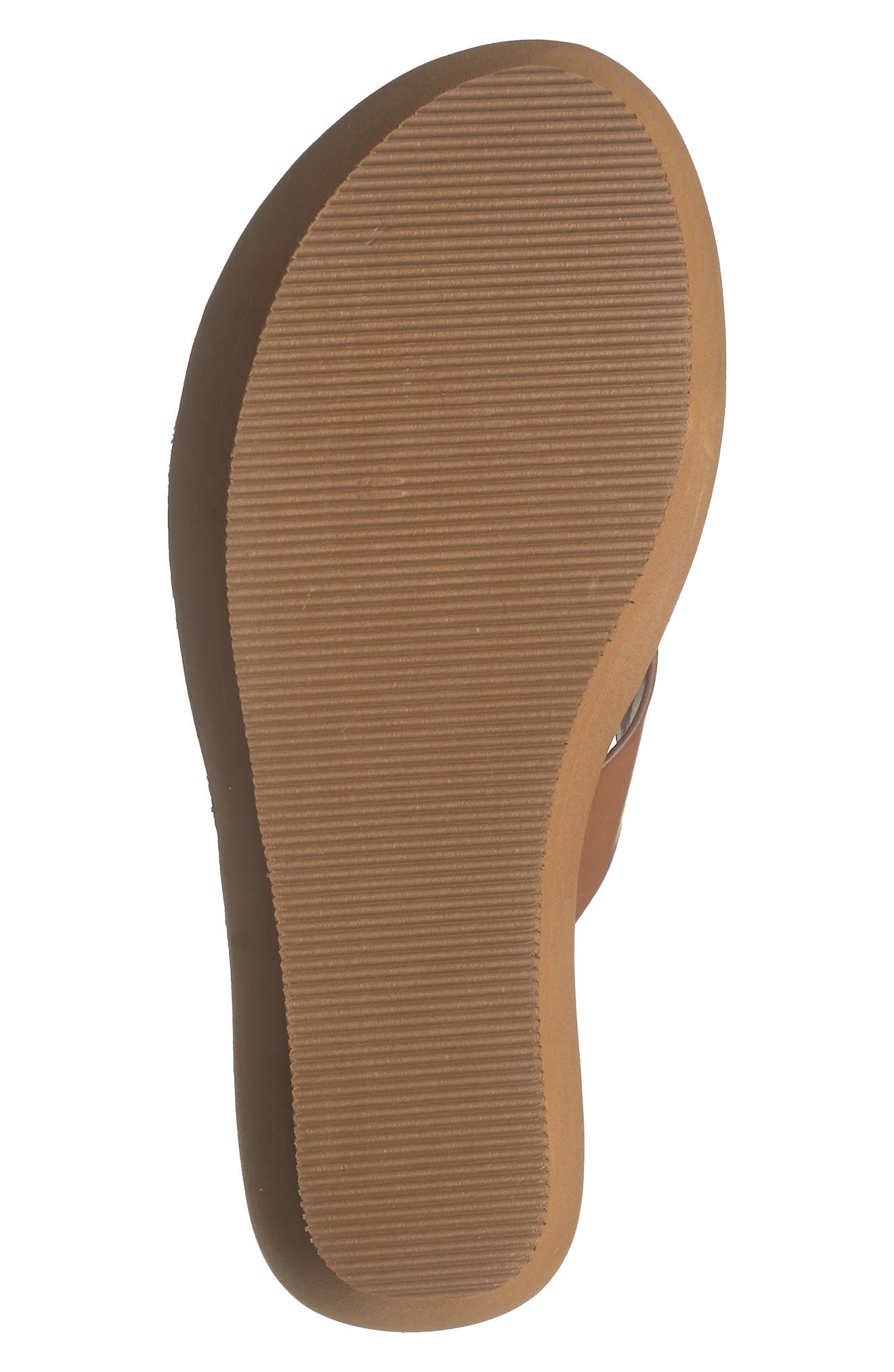 Shine Light Wedge Flip-Flop Sandal, Alternate, color, TOFFEE