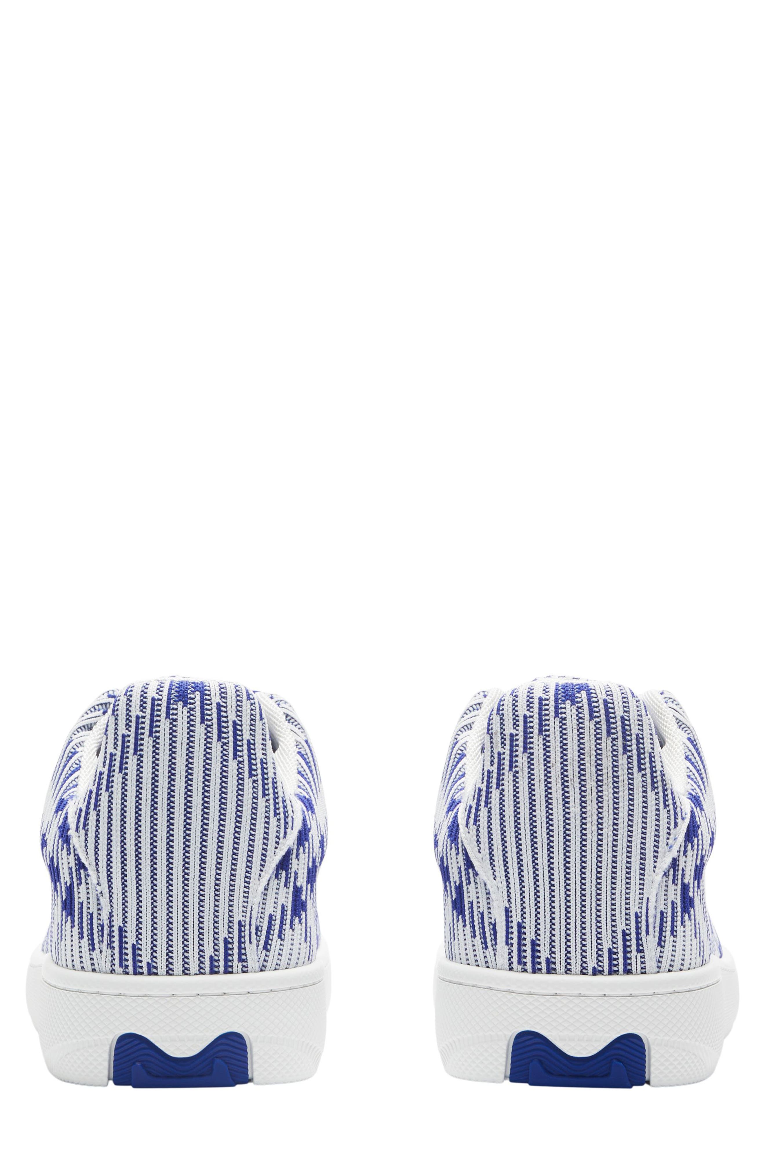 Burberry Check Knit Box Sneaker, Alternate, color, 