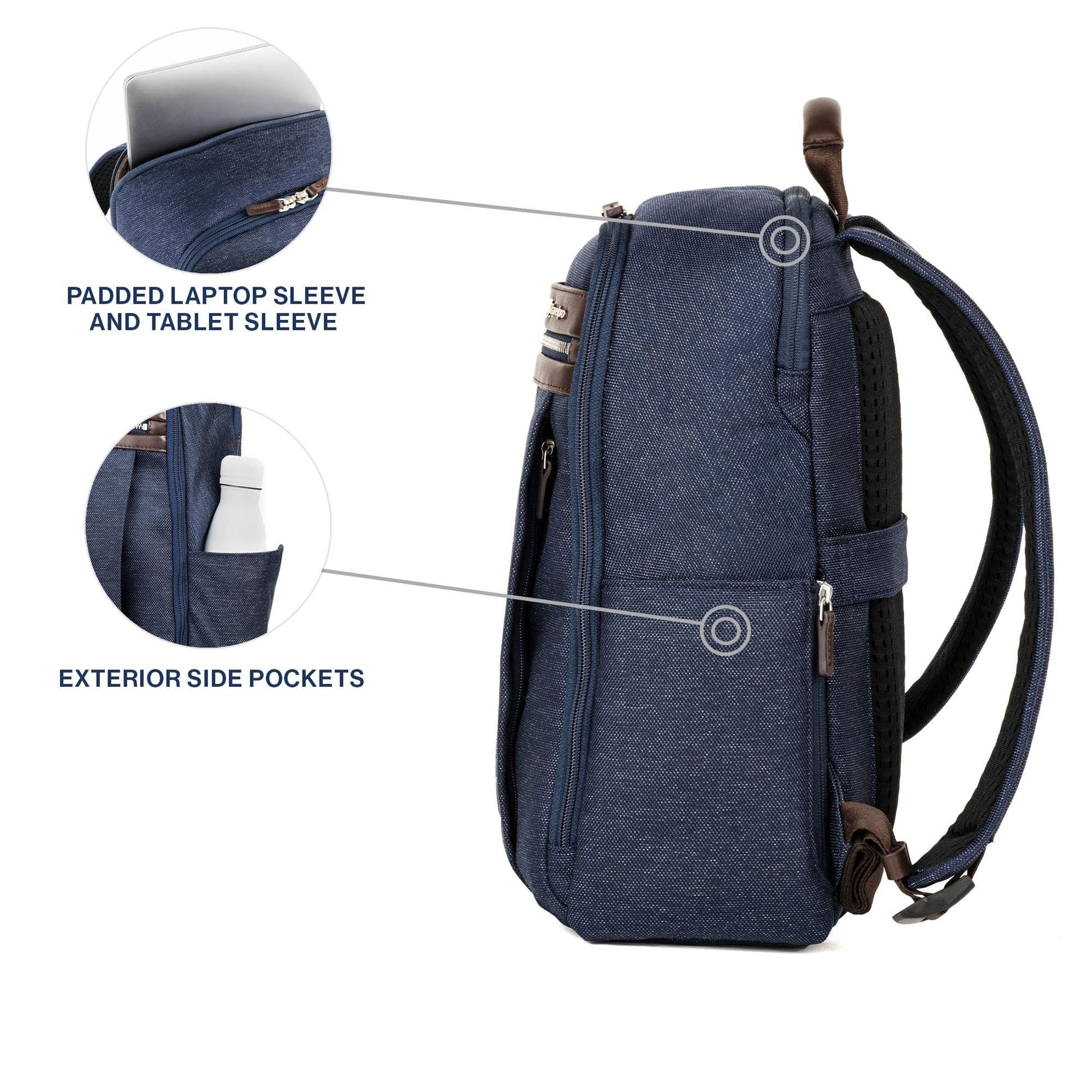 Platinum Elite Laptop Travel Backpack, Alternate, color, True Navy Blue