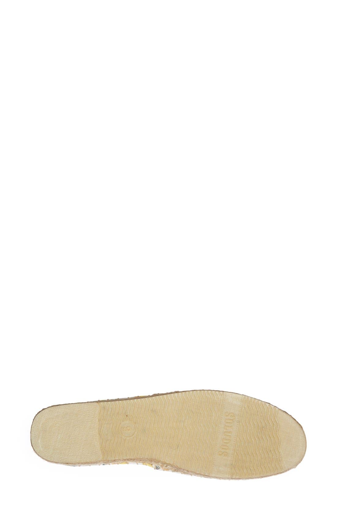 Soludos 'Original Lemon' Print Espadrille Slip-On, Alternate, color, 