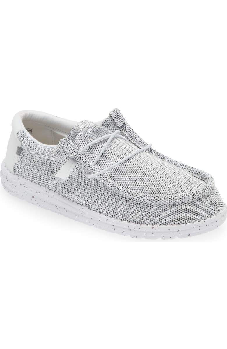 Hey Dude Wally Slip-On Shoe, Main, color, Stone White