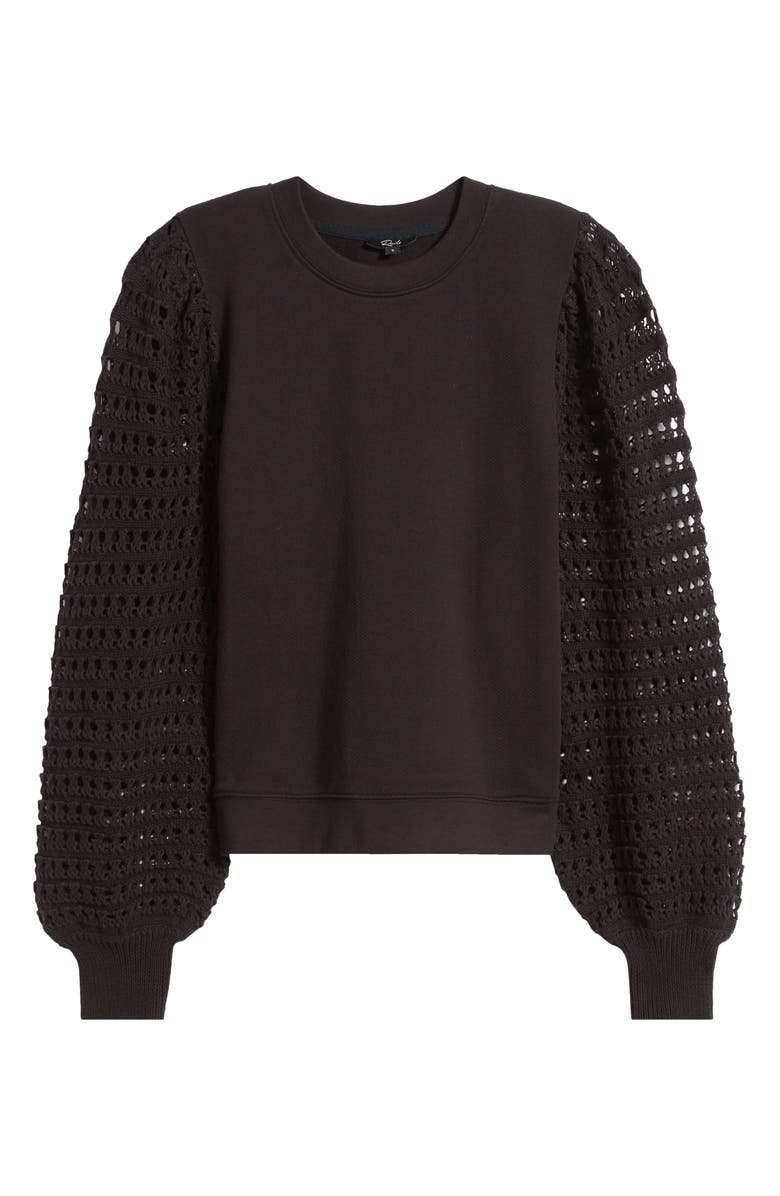 Rails Melody Open Stitch Sleeve Sweatshirt, Alternate, color,