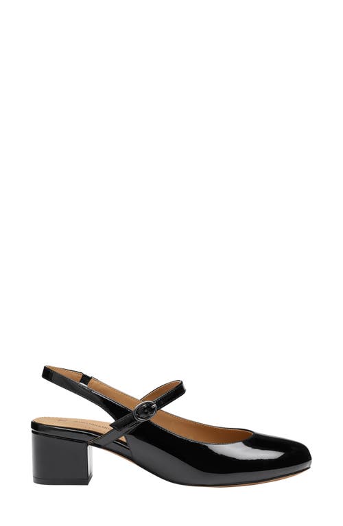 Johnston & Murphy Sienna Mary Jane Slingback Pump In Black