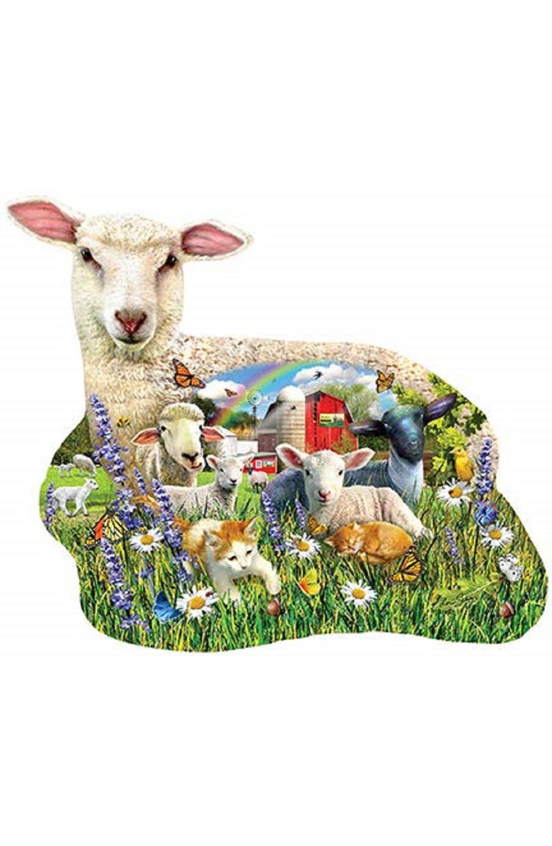 Sunsout Lamb Shop 1000 piece Jigsaw Puzzle for Adults Special Shape, Alternate, color, 