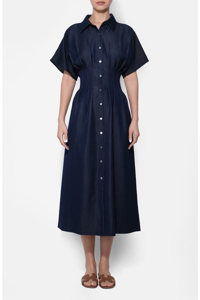 Audrey Denim Shirtdress, Main, color, DENIM BLUE