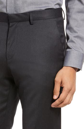 Genius Slim Fit Wool Suit Pants